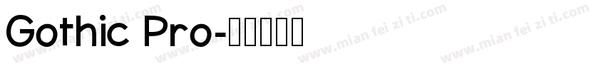 Gothic Pro字体转换
